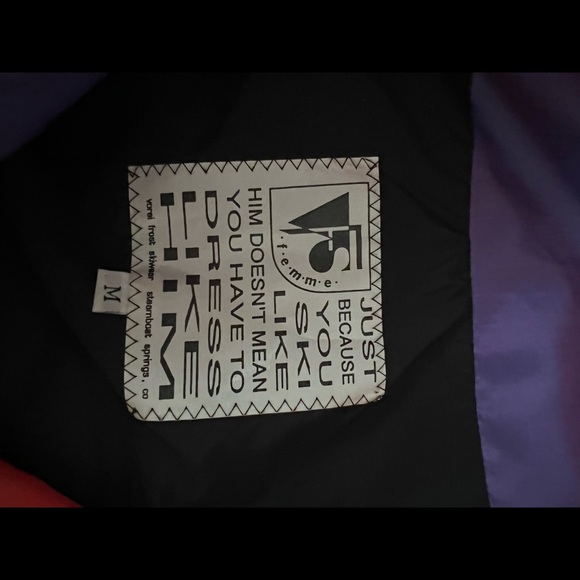 Vintage Retro 1990s FEMME 2-piece Color Block Ski Jacket & Vest Combo! - Picture 12 of 13